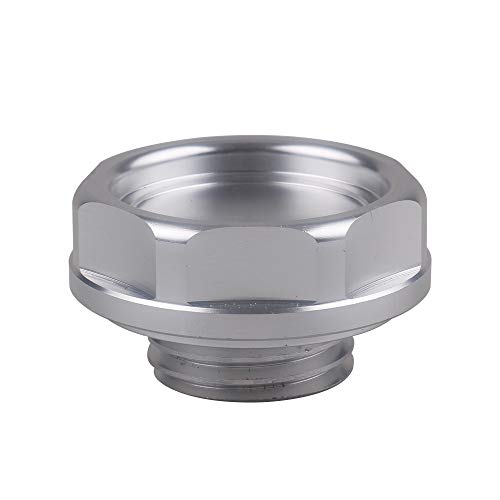 RuleaxAsi Tampa de óleo de veículo automotivo de alumínio Tampa de óleo do tanque de combustível Tam