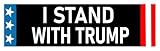 I Stand With Trump Bumper Sticker I Support Trump Sticker Trump 2028 Decal