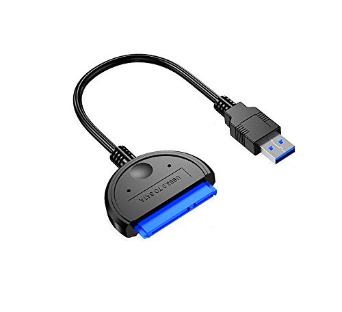 High-Speed Transmission USB 3.0 to SATA Hard Drive Adapter, SATA III Hard Drive Adapter Cable for 2.5-inch SSD and HDD, USB to SATA 2.5-inch Hard Drive SSD Adapter Data Cable