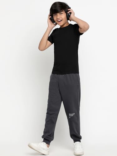 Image of Li'l Tomatoes Boys Looper Track Pant | Soft & Breathable Summer Casual Wear | Elastic Waist with Drawstring | 9-16 Years