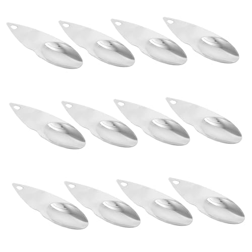Veemoon 12 Pezzi Cucchiaio Seghettato Per Frutta Utensile Per Scavare Kiwi in Acciaio Resistente Cucchiaio Per Intagliare Frutta Da Cucina Per Sbucciare e Estrarre Parte Interna