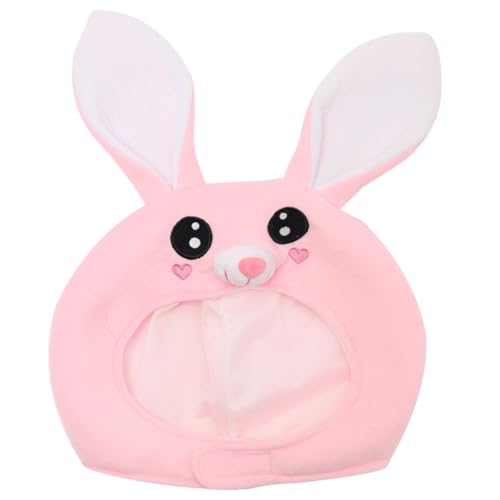 KICHOUSE Orejas De Conejo Flexible Sombrero Divertido Sombrero De Orejas De Conejito Divertidos Sombreros De Navidad Cerdo Juguetes Disfraz De Conejito Orejas De Oso Tapa Felpa Rosa