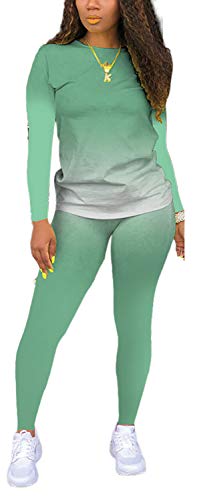Sportswear Set Two Piece Outfits for Women Long Sleeve T-Shirts Bodycon Sports Suit Outfit Tracksuit Jumpsuits