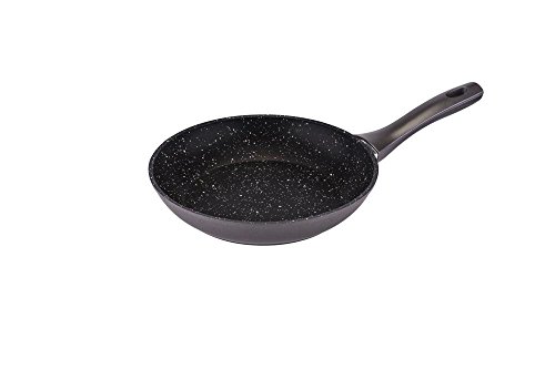 Culinario - Poêle Anti-adhésive en céramique - revêtement ILAG GRANITEC/adaptée à l'induction - Aspect Granit/Anthracite - Ø 24 cm