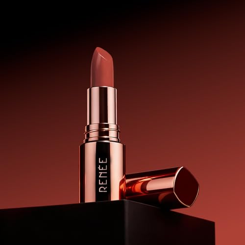 Image of RENEE Everstay Long Stay Matte Lipstick - Coral Pep, Hydrating & Non-Drying, Smudge-Proof, Lightweight, Long Lasting, Intense Pigment, Full Coverage, Vitamin E Infused, For All Occasions, 4.2g | Long-lasting