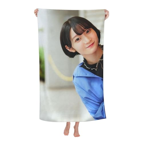 宮本佳林 (1)(1). 吸水速乾 バスタオル マイクロファイバー 80×130cm/One Size 風呂・ビーチ・旅行 シャワー・プール・日常 吸水耐久