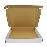 ELAZEKES Caja de envío de 13 x 11 x 2 pulgadas, bonita caja de literatura
