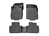 WeahterTech Custom FloorLiner for 2014-2019 Nissan Rogue - 1st & 2nd Row (Black)