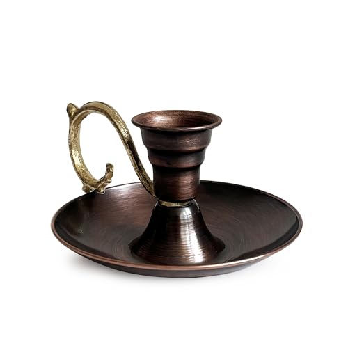 Generic Copper Candle Holder, Vintage Accessory & Home Decor for Housewarming, Mother Day, Anniversary and Birthay Gift, Decorative Ambient Lighting