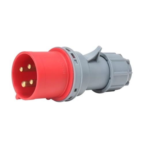 Plug socket de aviación industrial 5P 16A para corriente trifásica 7