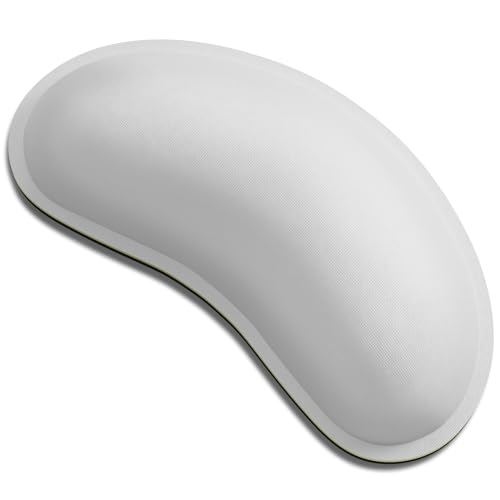 Dapesuom Mouse Wrist Rest, Ergonomic Memory Foam Mouse Wrist for Computer Desk Mats Support, Hand Rest Pad Cushion for Gaming, Office, Laptop, Men, Women, Pain Relief & Easy Typing, Space Gray