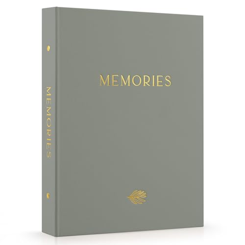 Beautiful Linen Photo Album For 4x6 Photos - Safely Holds Up To 256 Pictures of Unique Memories - The Perfect Large Photo Book To Store All Pictures of Treasured Family, Baby or Wedding Moments