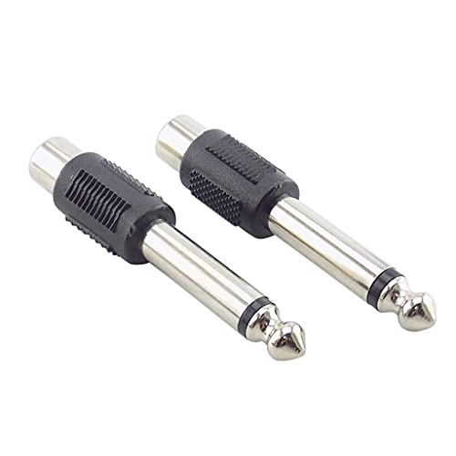 Adaptador de 6,35 mm macho a hembra pack de 4 clavijas de conversión 3