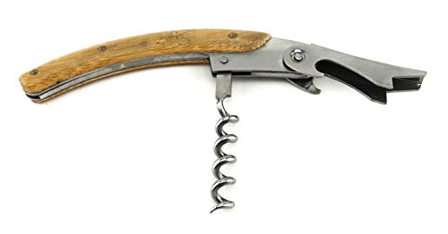 TigerTie - Wijnset in bamboe doos met kelnermes/kurkentrekker, wijnkraag, flessendop van roestvrij staal - Image 7