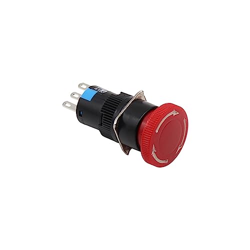 Interruptor de parada de emergencia de 16mm tipo seta roja modelo 16-11 para panel 5