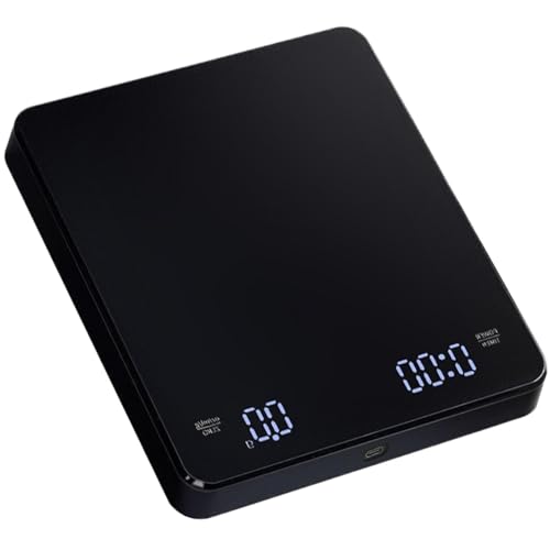 Báscula De Peso Para Café: Báscula De Café Con Temporizador, Pantalla LED Recargable, Herramienta Digital De Medición De Peso De Precisión Para Verter Sobre Pesar, Preparar Cerveza, Hornear, Cocinar E