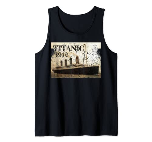 Titanic 1912 Cruise Vintage Tee Cute Camiseta sin Mangas