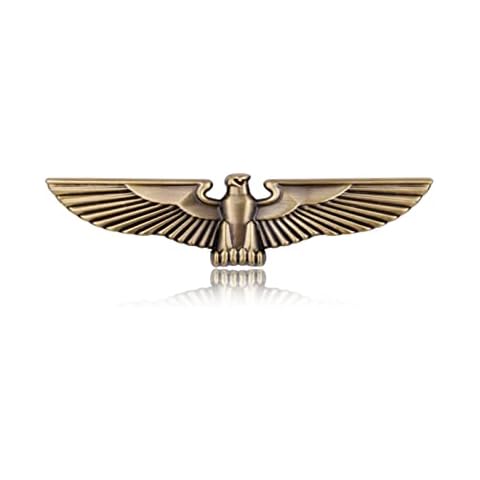 Eagle Auto Emblem, Eagle Wings Metal Sticker, Flying Eagle Zinc Alloy Decal Badge for Car, Truck, Motorcycle (Bronze) Cover