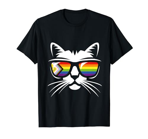 Drapeau LGBTQ+ Pride Cat T-Shirt