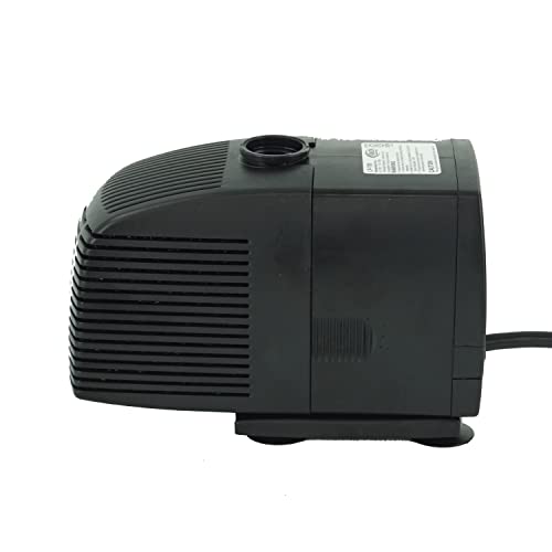 HALF OFF PONDS Fountain Master 750 GPH Submersible Fountain Pump – Includes 3 Nozzles, Flow Control & 30' Cord – Quiet, Energy Efficient Pond & Statuary Pump