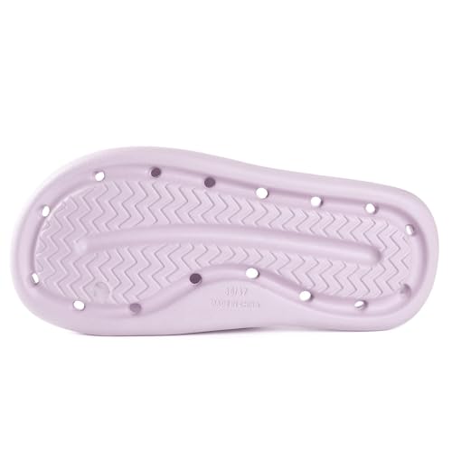 Image of Arch Support Shower Shoes for Women and Men Quick Drying with Drain Holes Slide Sandals Soft Cushioned Anti-Slip Pool Slides Comfort Bathroom Shower Slides