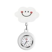 Begonia Krankenschwester Uhr Süß Krankenschwesteruhr Tragbar Einziehbar Taschenuhr mit Leuchtend PflegeuhrSilikon Hängeuhr für Krankenschwester Mädchen