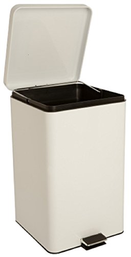 McKesson Brand Entrust Trash Can with Plastic Liner - 81-35266EA - White, 1 Each / Each