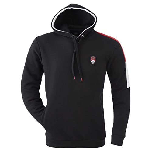 Macron Sweat a Capuche Homme Lou Rugby Thomas Officiel Lyon - Noir - S