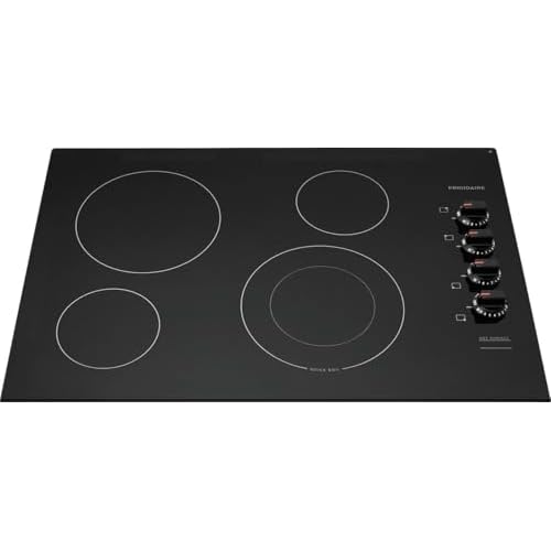 Frigidaire FFEC3025UB 30 Inch Electric Smoothtop Style Cooktop with 4 Elements in Black
