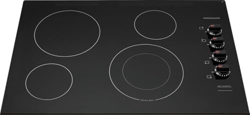 Frigidaire FFEC3025UB 30 Inch Electric Smoothtop Style Cooktop with 4 Elements in Black