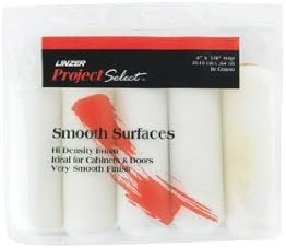 Linzer Impact Foam 1/4 in. x 4 in. W Mini Paint Roller Cover For Smooth Surfaces 5 pk