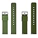SBR-Trade Silicone Watch Bands ， Quick Release Premium Soft Rubber Replacement Straps for Men and Women (20mm, Green)