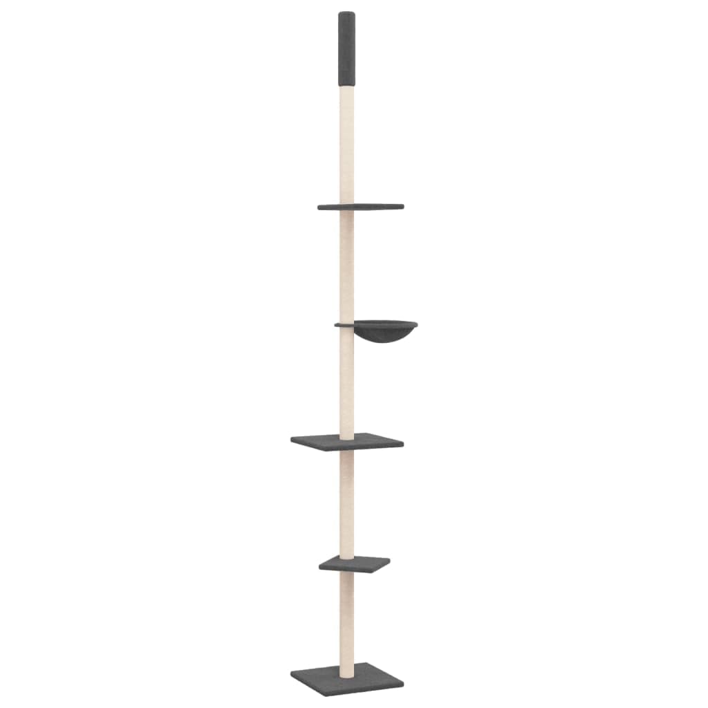 Arbre à chat du sol au plafond extensible pour empêcher le chat de griffer les meubles