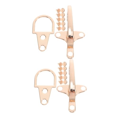 ORFOFE Hebillas de Cierre Entrelazado para Abrigo y Suéter 2 Juegos de Aleación de Zinc Color Dorado Claro 5 CM Pinzas para Bufanda y Cinturón Accesorios Versátiles para Manualidades
