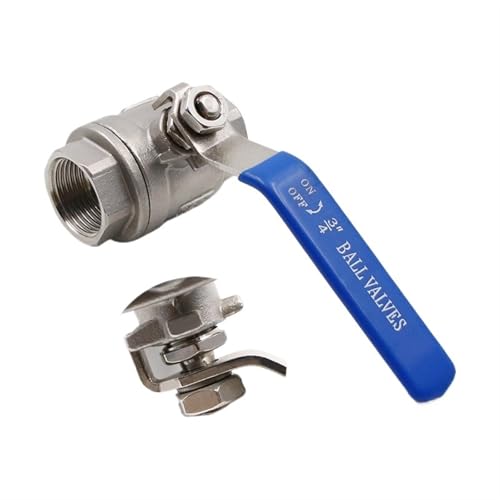 Válvula de bola de acero inoxidable SS304 con rosca BSPT resistente a corrosión 4