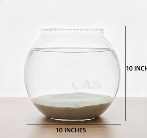 Image of CAS 1L to 14L Glass Fish Bowl (10 INCH, Extra Thick Glass) 6.5 litres