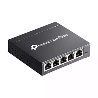 TP-Link Omada Switch Ethernet 5 Ports RJ45 Métal Gigabit (10/100/1000), Switch RJ45 Manageable, positionnement Bureau ou Mur, répartiteur Ethernet, Plug and Play, Silencieux sans Ventilateur, ES205G