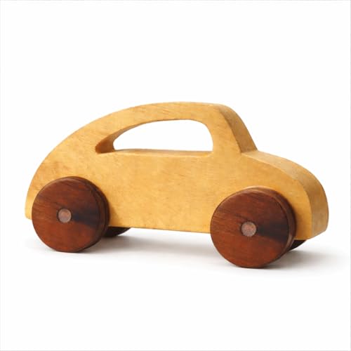Image of SAYANG | Wooden Car Toy for Kids | Natural Neem Wood | Smooth Wheels | No Metal & Chemical Free | Eco-Friendly Toddler Toy
