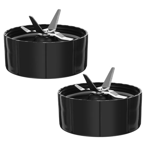 DEMULAX Paquete de 2 Piezas de Repuesto for Cuchillas de licuadora, exprimidor y batidora Magic 250W, Piezas de Repuesto for licuadora MB1001 Cuchilla de licuadora de Alto Rendimiento