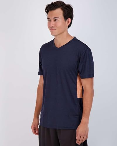 Image of 5 Pack: Men's V-Neck Dry-Fit Moisture Wicking Active Athletic Tech Performance T-Shirt