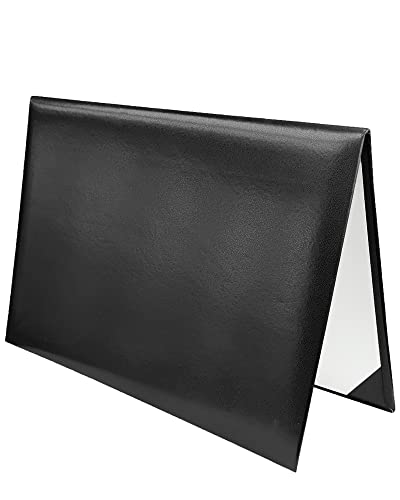 Yiioss Diploma Cover 8.5X11 For Diploma Holder Graduation Certificate Cover Smooth Leather Black #TOP2