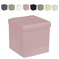 Pouf Contenitore Rettangolare Velluto - 76x38cm Panca Baule Trapuntata