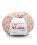 Coloris : ROSE - NUDE Phildar - Pelote de Laine Phil Soie Mérinos - Laine à Tricoter - 30% SOIE,10% KID MOHAIR,60% LAINE (MERINOS) - Aiguille n°3.5 - Couleur NUDE