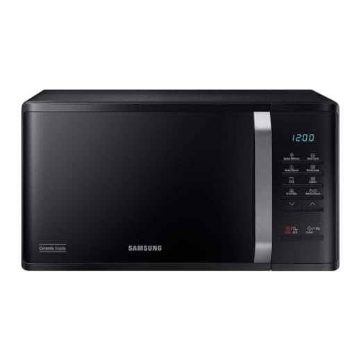 Samsung Forno a Microonde Grill Cottura Croccante MG23K3523CKE1 con Piatto Doratore incluso, Programmi Automatici, Quick Defrost, Capacità: 23L, Colore: Nero, LxAxP: 48,9 x 27,5 x 39,2 cm