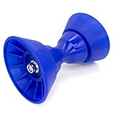 GlückMarine Bootsanhängerrolle, 17,8 x 10,2 cm, mit 1,27 cm Schaft, Bogenanschlag, Dunkelblau