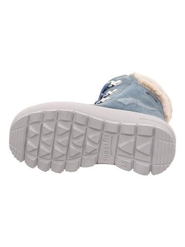 Girl's Modern Snow Boot, Blau Lila 8000, 3.5 UK Wide4