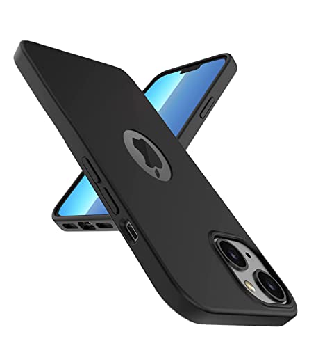 Image of Mobile Back Cover Case for iPhone 13 (Silicone Case|CameraProtection|Black SC1510)