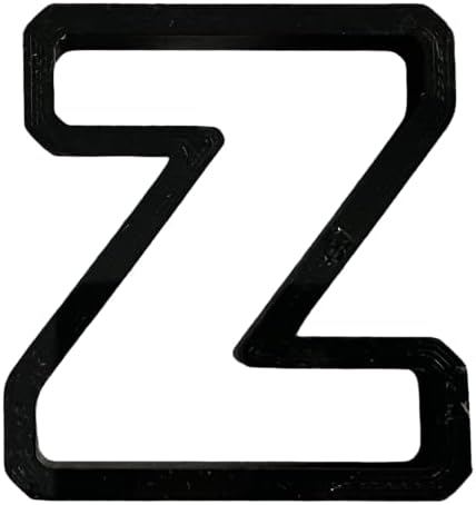 z Lowercase Block Letter Cookie Cutter with Easy Push Design (2.5 inch) image 5