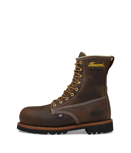 Thorogood American Legacy 8” Insulated Waterproof Work Boots for Men with Nano Composite Safety Toe, 400g Thinsulate & Oil- and Slip-Resistant Outsole4