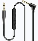Audiokabel 4-Pin Aux 3,5mm 1,2 Meter kompatibel mit Logitech G Pro / G433 / G335 / G735 / G233 / Pro X 2 SE / G432 Wired / H540 / Astro A30 40 50 Gaming-Headset | Mit Mikrofon und Inline Steuerung